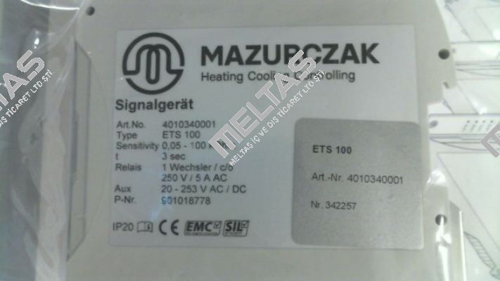 P/N: 4010340001, Type ETS 100 Mazurczak
