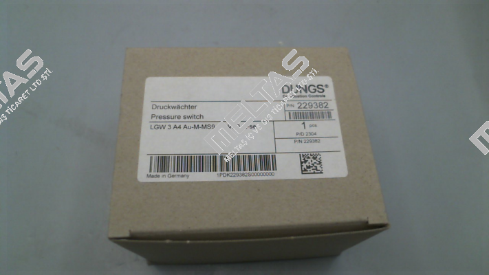 229382 / LGW 3 A4 Au-M-MS9-V0-VS3 st-se 1P Dungs