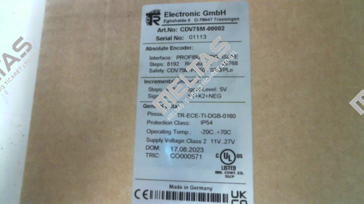CDV75M*8192/32768 PB 50ZB10NT +FS ( CDV75M-00002) TR Electronic