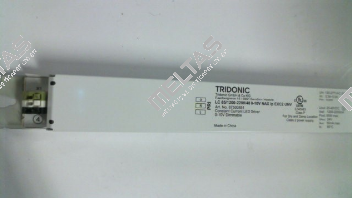 P/N: 87500851, Type: LC 85/1200 Tridonic