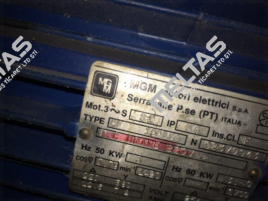 CF 100LB4 obsolete, replaced by BA 100 LB4 M.G.M MOTORI