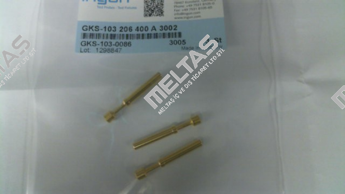 GKS-103-0086 / GKS-103 206 400 A 3002 Ingun