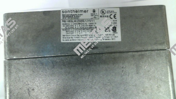 10000175    R6/16GLM/Z33S/1/HV11 Sontheimer