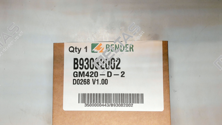 Nr. B93082002, Type: GM420-D-2 Bender