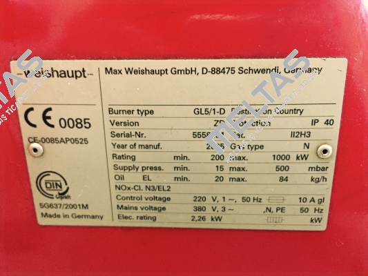 601150 Weishaupt